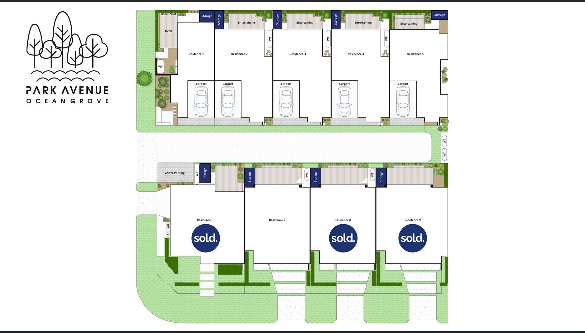 [Townhouses] Park Avenue Townhouses, Ocean Grove OpenLot